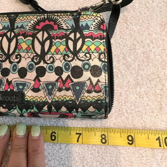 Sakroots Artist Womens Convertible Smartphone Crossbody Bag Wristlet Boho Wallet - Picture 14 of 15